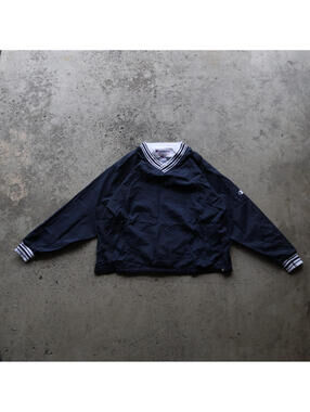 Vintage Champion Windbreaker‎ Jacket Mens Large Navy Blue Nylon Pullover Korea